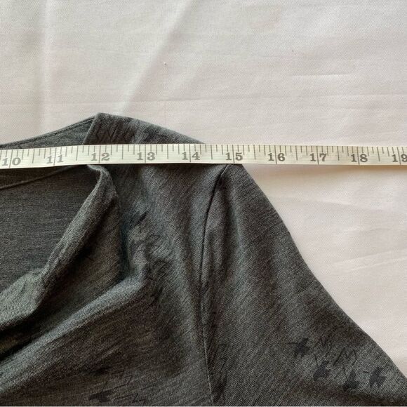 Ibex Gray Merino Wool Diana Cowl Neck Sweater Size Small - Picture 13 of 15